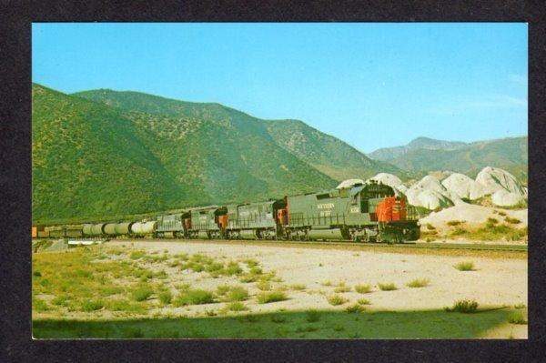 CA Southern Pacific Railroad Train nr Cajon Junction California Calif Postcard