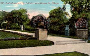 Illinois Chicago Garfield Park South Entrance From Madison Street