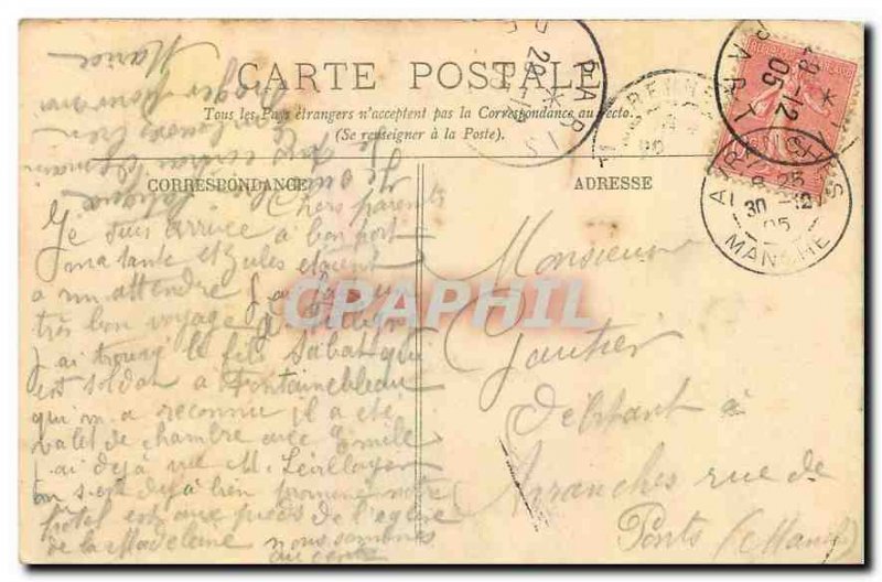 Old Postcard Paris Rue Royale and the Madeleine