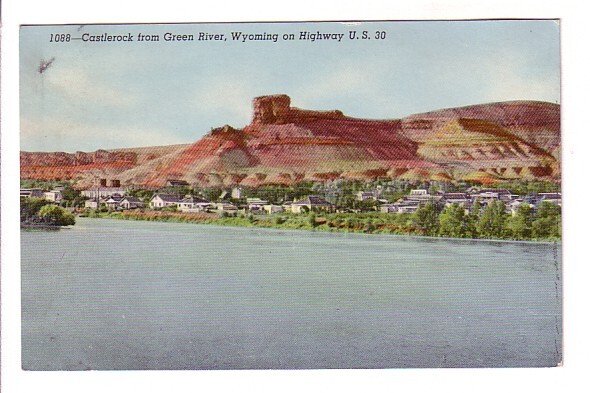 Townview, Castlerock, Green River, Highway US 30, Wyoming,