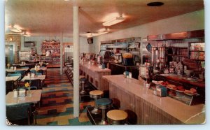 BRAZIL, Indiana IN ~ Briner's BLUE BONNET RESTAURANT Clay County 1960s Postcard