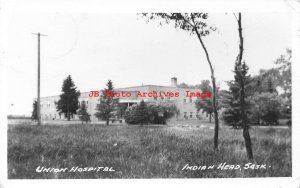 Canada, Saskatchewan, Indian Head, RPPC, Union Hospital, Photo