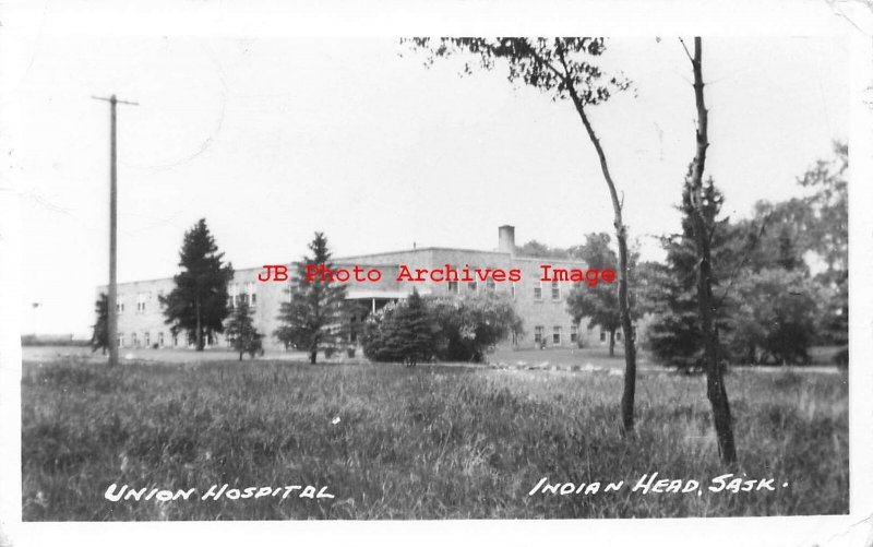 Canada, Saskatchewan, Indian Head, RPPC, Union Hospital, Photo