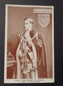 Mint Royalty Postcard HRH The Prince of Wales in Robes of Investiture Britain