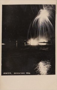 Italy Venezia Redentore Fireworks 1924