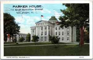 VINTAGE POSTCARD THE STATE CAPITOL BUILDING RALEIGH NORTH CAROLINA POSTED 1934