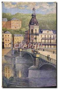 Old Postcard Dinant The Bridge On The Meuse