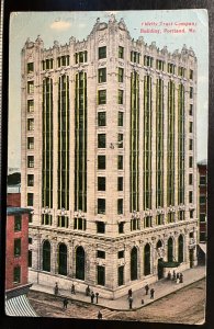 Vintage Postcard 1912 Fidelty Trust Company Building, Portland, Maine (ME)