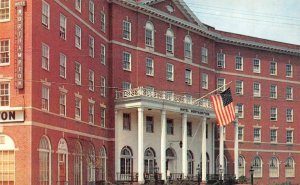 NORTHAMPTON, Massachusetts MA    NORTHAMPTON HOTEL  Large Flag  Postcard