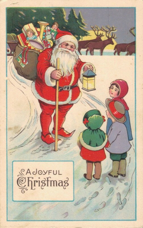 A Joyful Christmas - Santa Claus With a Bag Of Presents  03.93