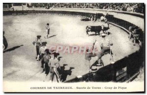 Old Postcard Bullfight Bullfight Suerte de Varas Coup Picnic