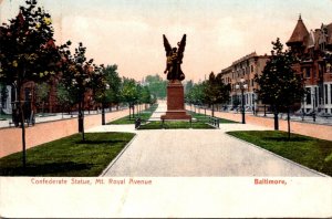 Maryland Baltimore Mount Royal Avenue Confederate Statue