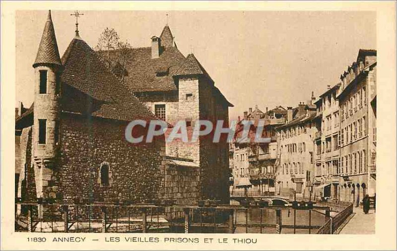 Old Postcard Annecy Old Prisons and the Thiou