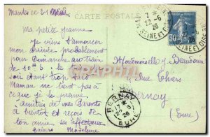 Old Postcard Mantes Panorama