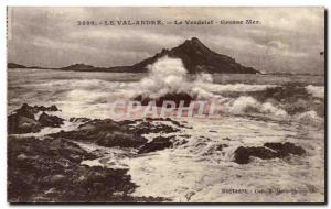 Old Postcard Le Val Andre The Verdelet Big Sea