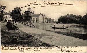 CPA Samois Le Pont de Bois et la Villa Rose FRANCE (1300583)