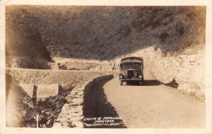 Neuvo Leon Mexico Cuesta de Mamulique Street Scene Real Photo Postcard AA68650