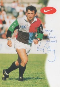 Will Carling Rugby In Person Large Hand Signed Photo