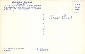 ALBANY NEW YORK JOSEPH HENRY MEMORIAL ELECTRO MAGNETISM EXPERIMENT POSTCARD 1967