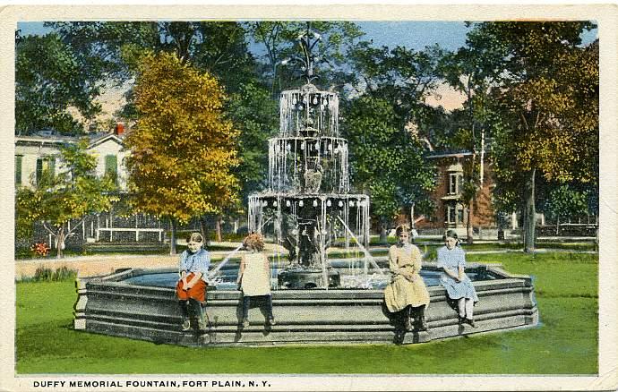 Duffy Memorial Fountain - Fort Plain NY, New York - WB