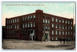 c1910 Louis Meyers & Son, Glove Factory Gloversville New York NY Postcard 