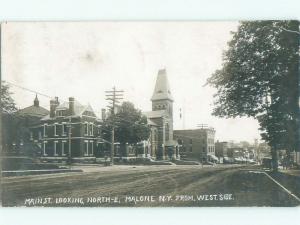 old rppc NICE VIEW Malone - Near Plattsburgh New York NY i6523