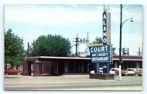 WALNUT RIDGE, AR Arkansas ~ DAVY CROCKETT RESTAURANT c1950s Alamo Court Postcard