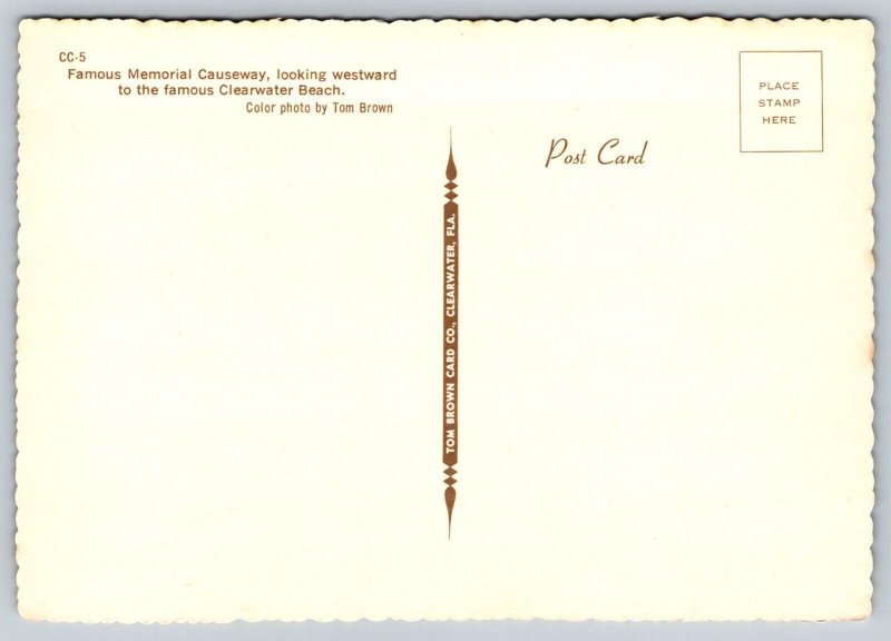 Clearwater   Florida   Memorial Causeway  Postcard