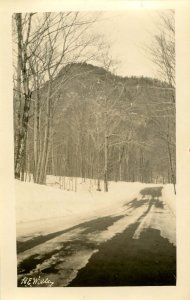 NH - Crawford Notch,  Winter of 1931. Road Headed North (5.75 X 3.75)