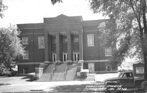 Clarinda Iowa Christian Church Real Photo Antique Postcard K82443