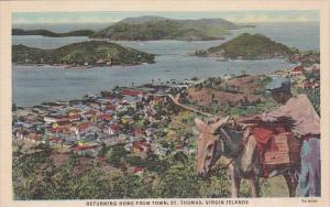 Returning Home From Town St Thomas U S Virgin Islands Curteich