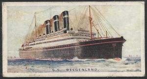 Canada 1924 Imperial Tobacco BELGENLAND Ships ot the World Cigarettes Card