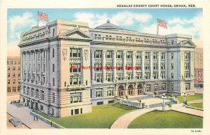 8 Postcards, Omaha, Nebraska,Creighton-Joslyn Memorial-Train Station-Court House