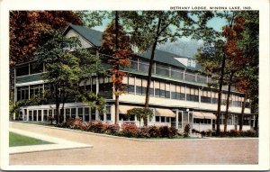 Postcard Bethany Lodge in Winona Lake, Indiana~3126