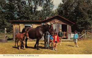 Jefferson, NH New Hampshire  SIX GUN CITY WESTERN THEME PARK Horse~Kids Postcard