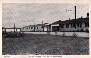 Station Hospital - Fort Meade, Maryland Postcard