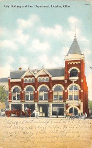 City Building and Fire Department Delphos, Ohio, USA Fire Department 1910 