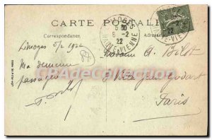 Old Postcard Limoges Hotel Central