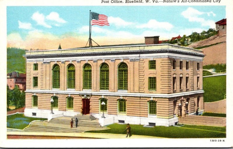 West Virginia Bluefield Post Office Curteich