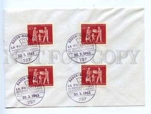 418095 GERMANY 1963 year Baden Badeb Europe philately COVER