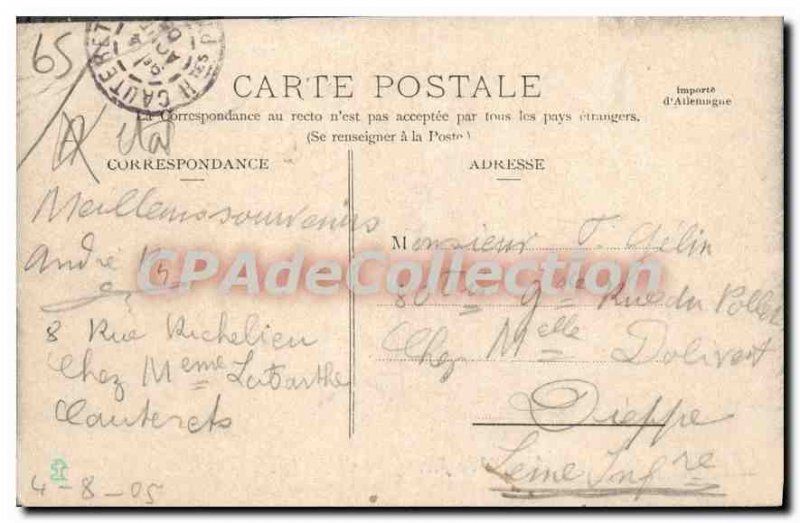 Old Postcard Cauterets Route De Pierrefitte