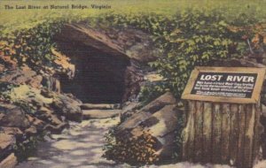 Virginia Blue Ridge Mountains The Lost River At Natural Bridge 1951