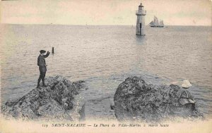 Phare Villes Martin Lighthouse Saint Nazaire France 1910s postcard