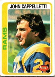 1978 Topps Football Card John Cappelletti Los Angeles Rams sk7378