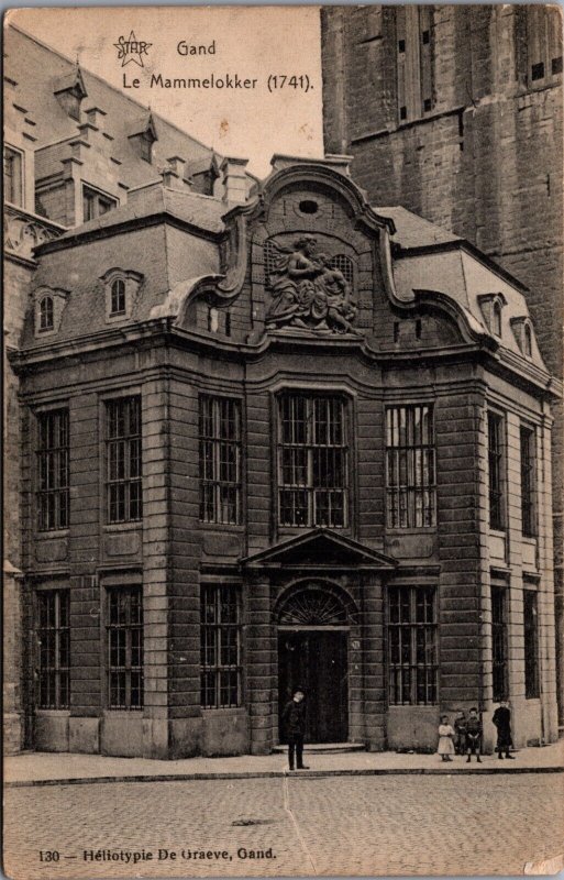 Belgium Ghent Gand Le Mammelokker Vintage Postcard  09.73