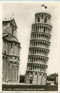 Italy - Pisa, The Leaning Tower    *RPPC