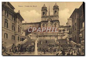 Postcard Ancient Rome Trinita dei Monti