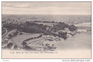 PHILADELPHIA , Pennsylvania , Pre-1907 ; Bird's eye view from Lemon hill