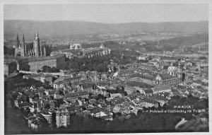 PRAHA PRAGUE CZECH REPUBLIC~POHLED z ROZHLEDNY na PETRINE~1910s PHOTO POSTCARD