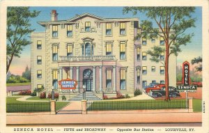 1940s Louisville Kentucky Seneca Hotel occupation Teich Postcard 25-12003